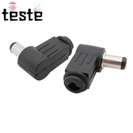 DC Power Male Plug, 5.5x2.1mm 5.5x2.5 mm Socket 90 Degree Welding Connector, DC Power Male Plug Jack