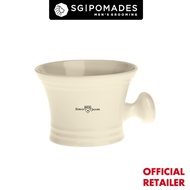 Edwin Jagger Ivory Porcelain Shaving Bowl With Handle-SGPOMADES