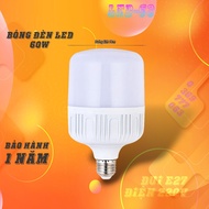 Cheap round LED bulb, white light, 60W