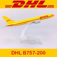 DHL B757-200 Plane 16cm Alloy Metal Plane Model Kit Toys