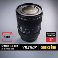 VILTROX 50mm f1.4 Pro Fullframe Auto Focus เลนส์ Sony / Nikon Z ( 50 mm f 1.4 ED FE ออโต้โฟกัส หน้าช