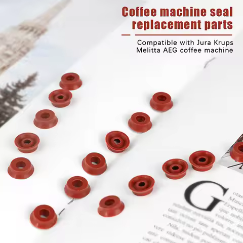 SI10Pcs Silicone 1.25cm Coffee Maker Sealing Gaskets Compatible With Jura Krups Melitta AEG Coffee M