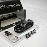 FH 1/64 Nissan Skyline GTR R33 Nismo 400R Full Carbon Body Openable Hood Diecast Model Car Collectib