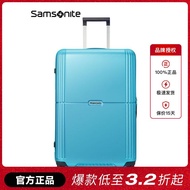 Ready stock🔥[3-person group] Samsonite/Samsonite trolley case PC material hard case universal wheel luggage case suitcase boarding case CC4