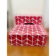 【local stock】 SOFA BED SINGLE URATEX RED