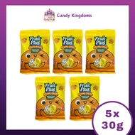 FRUIT PLUS MANGO CHEWY CANDY 30G - 5 BAGS (HALAL)