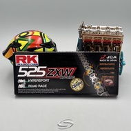RK Chain 525 ZXW XW-Ring Gold 130L X Ring Motorcycle Chain