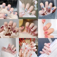 Fake Nails 24 Nails / Nails With Pretty Glue / nail