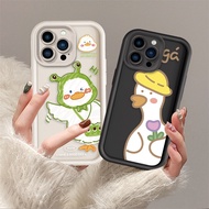 Casing OPPO A5 A9 A16 A16K A17 A3S A12E A5S A7 A12 A15 A15S A1K R11 R11S R15 PRO Realme 12 5 5i 6i 7i 8i 9i T295TB Frog Head Cover Cartoon Duck Pokemon Shockproof Soft Phone Case