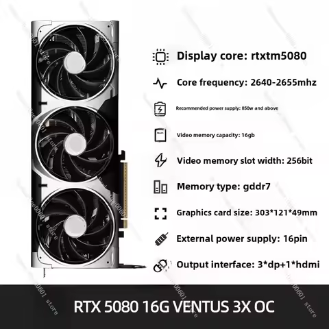 RTX5080 for 16G MSI Gigabyte Zotye 5090D Movie Chi 50 Series Graphics Card Rtx 5080