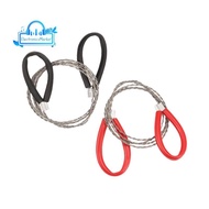 2 Pack PVC Pipe Cable Saw Stainless Steel Wire Saw Hand Pocket String Rope Saw Emergency Survival Wi