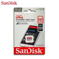 新款公司貨 SanDisk 256G Ultra 手機 A1 記憶卡 速度150MB/s (SD-SQUAC-256G)