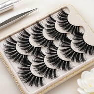 Dense & Fluffy 8D False Lashes 5 Pairs, Handmade for Stage Volume, Women's Lashes for All Occasions 