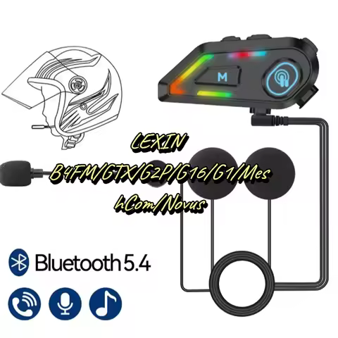 TYPE-C Interface Helmet Bluetooth Headset Accessory - For LEXIN B4FM/GTX/G2P/G16/G1/MeshCom/Novus Mo