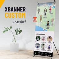 Promo Banner Wisuda Custom Desain SnapChat XBanner Sidang Skripsi