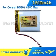 For Corsair HS80 RGB/HS80 Max 1600MAH Headphone Battery