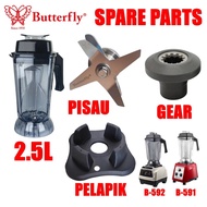 Original BUTTERFLY Heavy Duty Blender B-591 B-592 Spare Part Replacement