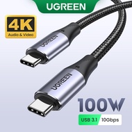 Ugreen USB  1M Type C to USB C Cable for Samsung Galaxy S9 PD 100W Fast Charger Cable for Macbook Su
