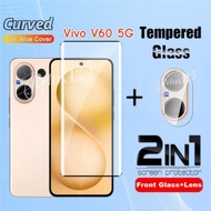 For Vivo V60 5G 2025 2IN1 Tempered Glass For Vivo V60 VIVO V 60 VivoV60 V60Pro V60E 60V Pro Lite 5G 
