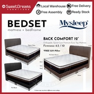 Mysleep Back Comfort Orthopedic Mattress + Bedframe | Bed Set 3336 - Single / Super Single / Queen / King
