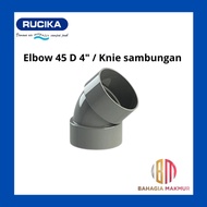 ElbowRUCIKA 4" 45 degrees D 4" Rucika Knie connection/