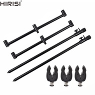 Carp Fishing Buzz Bars 20cm 30cm Fishing Rod Pod Holder Black Buzzer Bar for 2 Rods