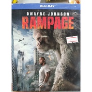 Blu-ray : Rampage (2018) Big "Dwayne Johnson Naomie Harris "