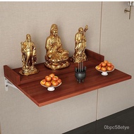 ZzWall-Mounted Fokan Cabinet Shrine God of Wealth Worship Table Guanyin Bodhisattva Buddha Altar Sitting Table Shelf Hom