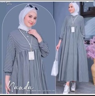 TERBARU !! NADYA MIDI DRESS KEKINIAN | MIDI DRESS SALUR | PAKAIAN MUSLIM WANITA | FASHION WANITA