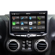 Wrangler JK Stereo Replacement HD Touchscreen Radio with Android Auto, Apple CarPlay, Handsfree Blue