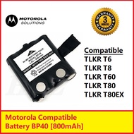 [Ready Stock] Motorola Compatible Battery IXNN4002 Model BP40 for Walkie Talkie T6, T7, T8, T80EX , 