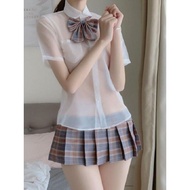 性感qq内衣女睡衣情透明jk套装百褶裙JK制服睡衣套装QQ内衣套装20260420