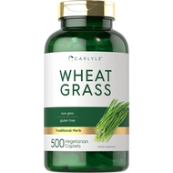 Carlyle Wheat Grass | 500 Vegetarian Caplets | Non-GMO, Gluten Free Supplement