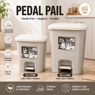 Clover High Quality Pedal Pail 20L/ 13L Dustbin Pedal Dustbin
