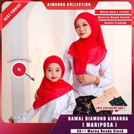 [MARIPOSA] Bawal Diamond by Aimarra material Chiffon Voile Premium (Chiffon+Cotton) Tudung Square
