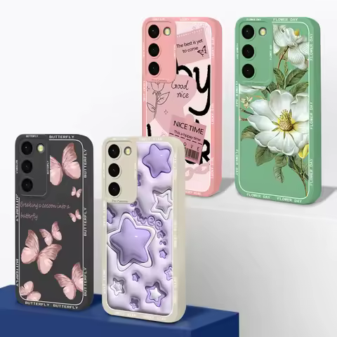 For Samsung S23 FE Plus Ultra Case Advanced Full Protection Liquid Silicone Funda For Samsung Galaxy