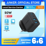 Anker Zolo Charger 50W 4-Port USB C Charger Wall Adapter, 2 x USB-C, 2 x USB-A Fast Charging A121E