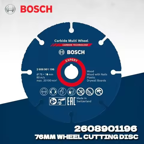 BOSCH 2608901196 Carbide Durable Multi Wheel Cutting Disc 76 mm Durable Cutting Blade Bosch Power To