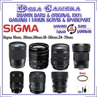 Sigma 16mm.18-50mm.35mm For Sony,Nikon Dan Canon