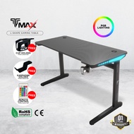 TMAX L120/140cm L-shaped Gaming Table Gaming Desk With RGB Lighting Modern Style