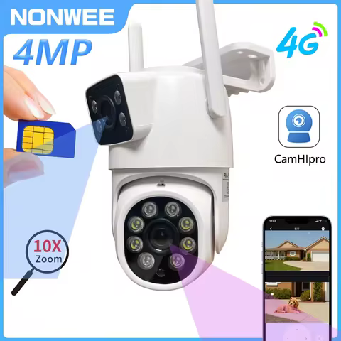 4MP 4G/WiFi Dual - Lens Outdoor Surveillance Camera by CamHiPro: All - in - One Security for Schools