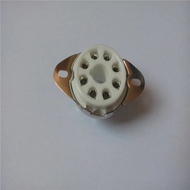 Ceramic Tube Socket GZC8-1-B GZC8-1-B-G 8 Pin Seat Silver Foot For EL34 KT66 KT88 6V6 6N5P 6N9P 5Z3P