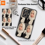 SOFTCASE GLASS KACA COSTUME FOTO SENDIRI FOR XIAOMI REDMI 12 NEW 10A 10C 9A 9C X3 PRO M3 PRO 5G M4 P