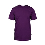 T SHIRT KOSONG LENGAN PENDEK LELAKI ROUND NECK T SHIRT DARK VIOLET BAJU KOSONG PLAIN T SHIRT BAJU T 