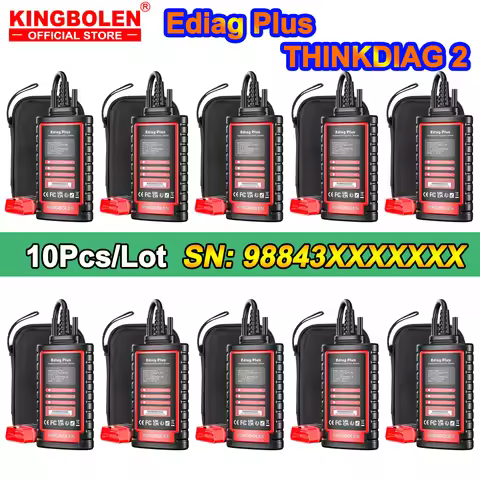 10Pcs KINGBOLEN Ediag Plus, THINKCAR THINKDIAG 2, CANFD ALL System Car Diagnostic Tool ECU Coding Bi