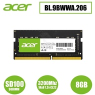 Acer SD100 1Rx8 PC4 3200Mhz 1.2V CL22 DDR4 Laptop DRAM (8GB / 16GB)
