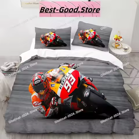 3D Fashion Marc 93 Marquez Bedding Set Duvet Cover Queen King Size Pillowcase Bed Printed Bed Set Al
