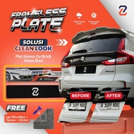 Geico Car License Plate Holder Frameless Model Frameless Clean Look Frame
