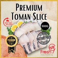 [Fresh9] Premium Toman Slice/Snake Head Slice (500g/pkt) Fish Seafood | 多曼鱼片 | 生鱼片 | 乌鱼片