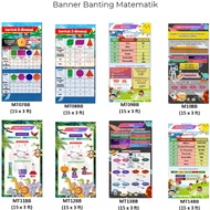 Banner Bunting Matematik (1.5 x 3 Kaki)